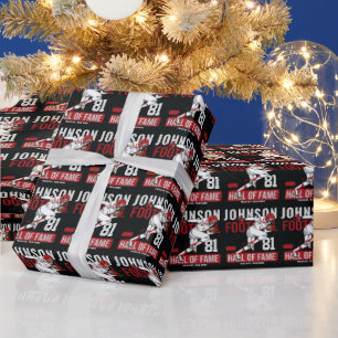 Personalised Football PLAYER Team NUMBER Sports Wrapping Paper
