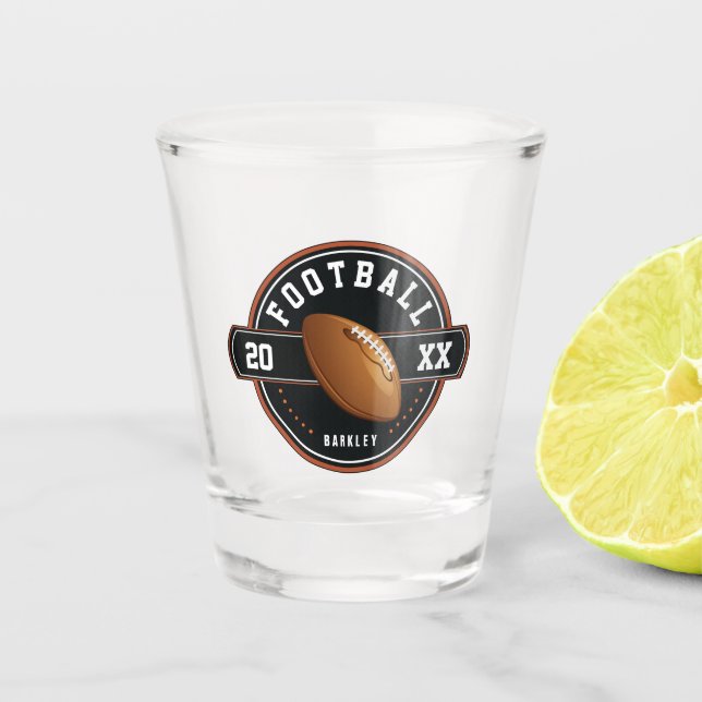 Personalised Football Season  Shot Glass (Front)