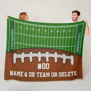 Personalised Football Senior Night Gift Ideas Fleece Blanket