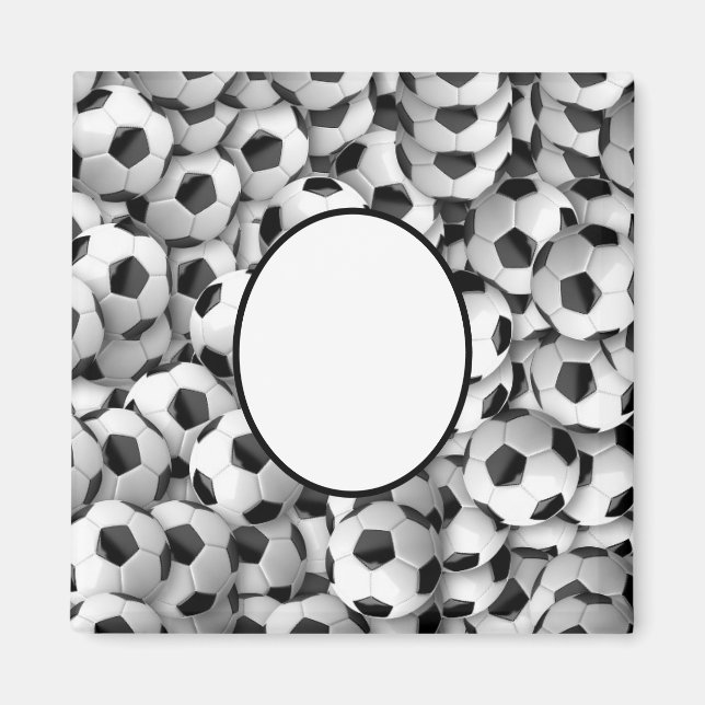 Personalised Football Soccer themed Magnet (Front)