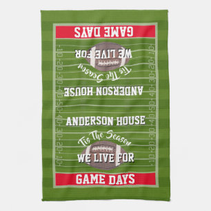 Personalised Football Tea Towel