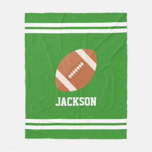 Personalised Football Themed Fleece Blanket