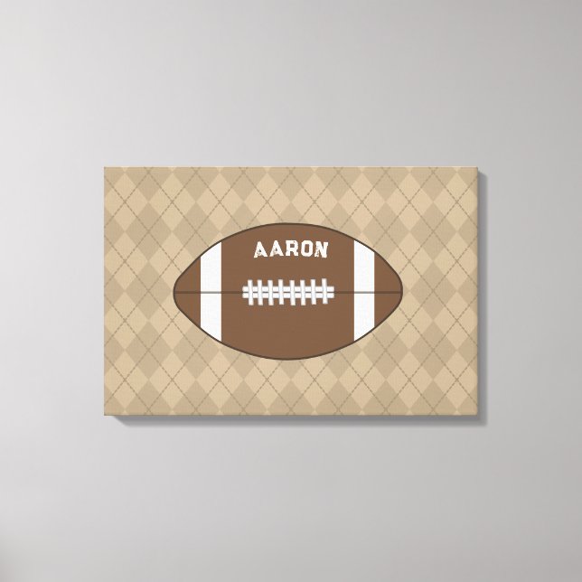 Personalised Football Wall Art Decor (Front)