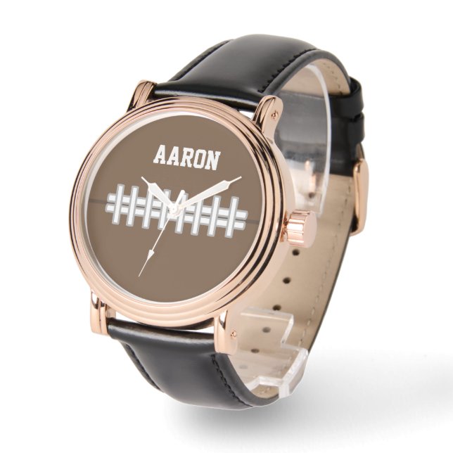 Personalised Football Watch Gift  (Angle)