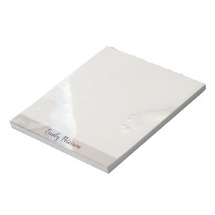 Personalised Footprint in sand Notepad Notepad