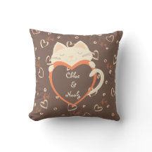 Personalised for Couples Cute Cat Valentine's Day