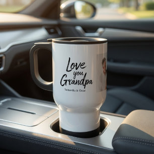 Personalised for Dad with Photo Custom Gift Travel Mug