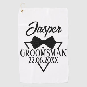 Personalised for Groomsman Golf Towel