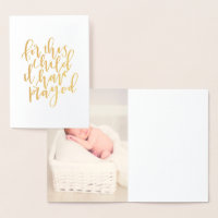 Personalised For This Child I Have Prayed Card