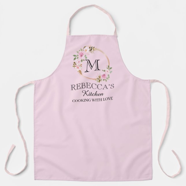 Personalised for Women Custom Family Cooking Gift  Apron (Front)