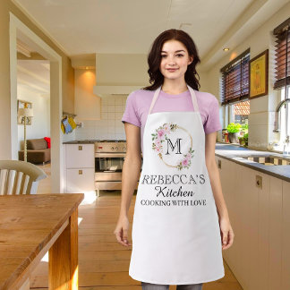 Personalised for Women Custom Family Cooking Gift  Apron