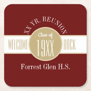 Personalised for you!! Class Reunion Paper Coaster
