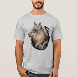 Personalised Forest Wolf Design. T-Shirt