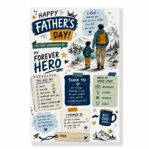 Personalised Forever Hero Father’s Day Poster