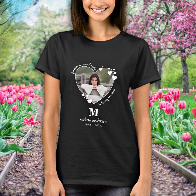 Personalised Forever In Our Hearts Memorial T-Shirt (Creator Uploaded)