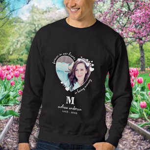 Personalised Forever In Our Hearts Photo Memorial Sweatshirt