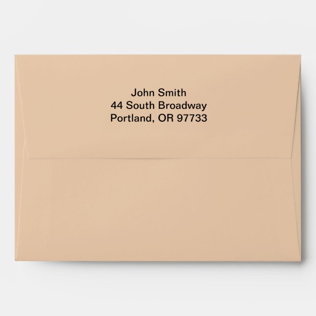 Personalised Formal Invitation Envelope (Back (Top Flap))