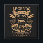 Personalised forty vintage 40th birthday party magnet<br><div class="desc">Make your birthday special with this unique design. Add a touch of sophisticated elegance to your birthday celebration with our exquisite, one-of-a-kind designs. These graphics bring sophistication and originality to any product, creating a memorable and stylish gift. They are perfect for those who appreciate a touch of timeless glamour on...</div>