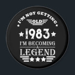 Personalised forty vintage 40th birthday party magnet<br><div class="desc">Make your birthday special with this unique design. Add a touch of sophisticated elegance to your birthday celebration with our exquisite, one-of-a-kind designs. These graphics bring sophistication and originality to any product, creating a memorable and stylish gift. They are perfect for those who appreciate a touch of timeless glamour on...</div>