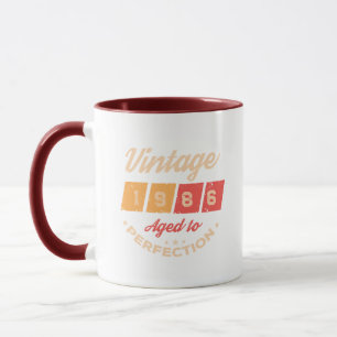 Personalised forty vintage 40th birthday party mug