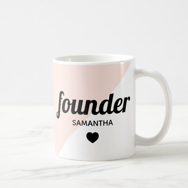 Personalised founder modern professional boss coffee mug (Right)