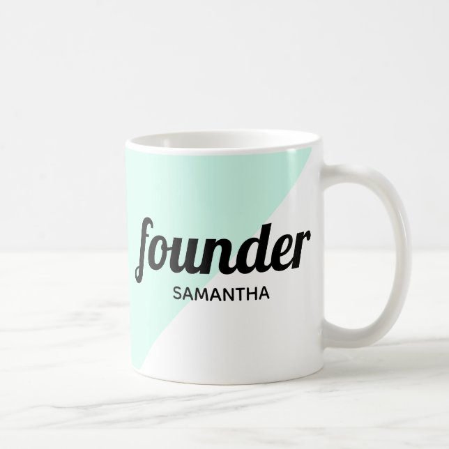 Personalised founder modern professional boss coffee mug (Right)