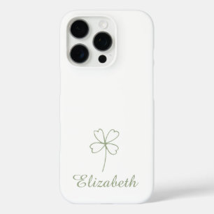 Personalised Four Leaf Clover iPhone Case