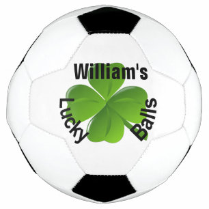 Personalised Four Leaf Clover Lucky Football
