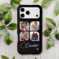 Personalised Four Photo Name Collage Gift