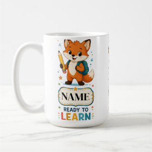 Personalised Fox Kids Back to School Coffee Mug