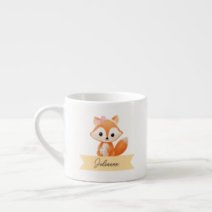 Personalised Fox kids Espresso Cup