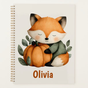Personalised Fox Pumpkin Halloween Design Planner