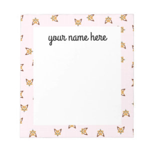 Personalised Foxes Notepad