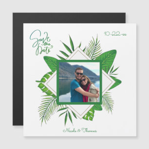 Personalised Framed Couples Photo Save The Date  Magnetic Invitation