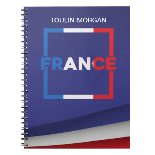 Personalised  France Flag Notebook