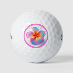 Personalised Frangipani Callaway Golf Balls