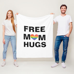 Personalised Free Mum Hugs Template Fleece Blanket
