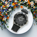 Personalised Freemason gift Square Compass Masonic Watch<br><div class="desc">So mote it be,  Freemason,  square and compass,  charity,  silver and black,  masonic gifts,  Masonic symbol watch. Personalise it with your own text.</div>