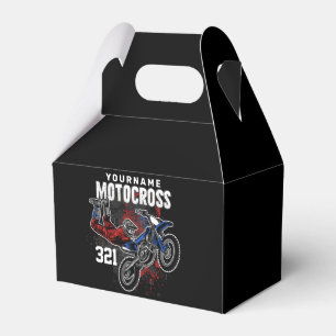 Personalised Freestyle Motocross Racing FMX Tricks Favour Box