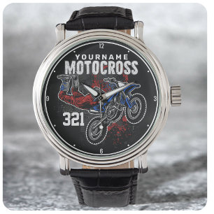 Personalised Freestyle Motocross Racing FMX Tricks Watch