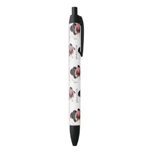 Personalised French Bulldog   Cute Frenchie Black Ink Pen