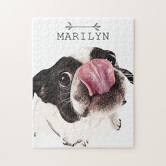 Personalised French Bulldog | Cute Frenchie Jigsaw Puzzle (Vertical)
