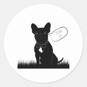 Personalised French Bulldog Laptop Sticker 