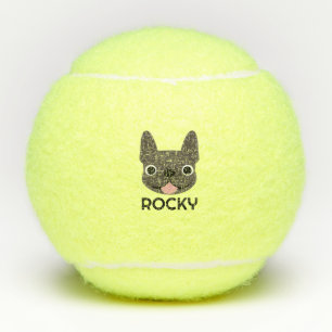 Personalised French Bulldog Tennis Balls, dog ball
