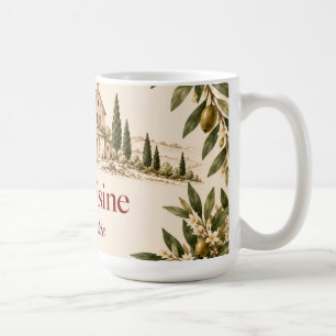 Personalised French Country Coffee Mug