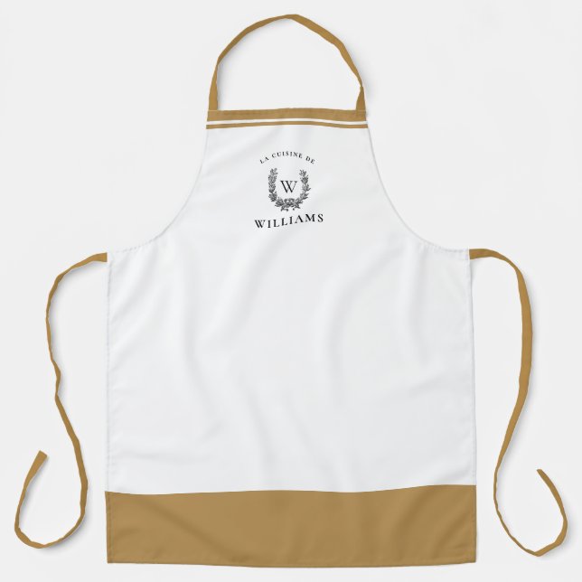 Personalised French Country Kitchen Apron (Front)