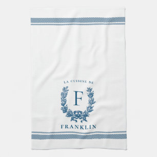 Personalised French Country Kitchen Dish Towel