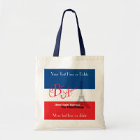Personalised French Flag Eiffel Tower Bon Appetit
