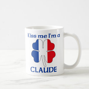 Personalised French Kiss Me I'm Claude Coffee Mug