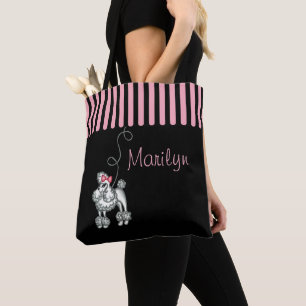 Personalised French Poodle Tote Bag 